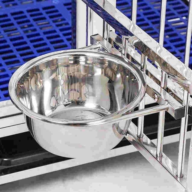 犬用ケージ あらゆる種類のペットの犬と猫に適したステンレス製の犬用ケージ、大型犬と犬用ケージ-125-110*72*95CM 折りたたむことができるの通販は