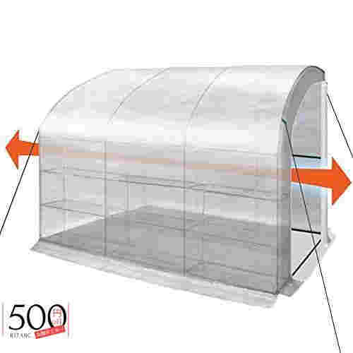 温室 ビニールハウス ビニール温室 家庭用 簡易温室 ガーデンハウス 花園温室 温室テント 組立簡単 防雨 防寒 防風対策 害虫 鳥防の通販は