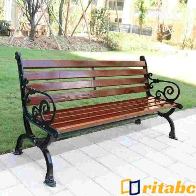 ガーデンベンチ 木製 おしゃれ アイアン 天然木 背もたれ 125cm 椅子