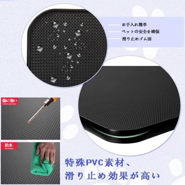 トリミングテーブル 油圧式 大型犬/中型犬/小型犬 猫/犬用グルーミングテーブル 高耐久 頑丈 ペット トリミング台 油圧昇降式テーブル 耐荷重150KG 調節可能なア_4