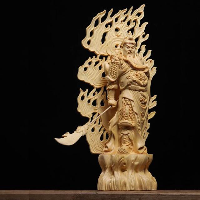 置物 風水 玄関に飾る 開運 置物 関羽 置物 彫刻 三国志 金運 財産運