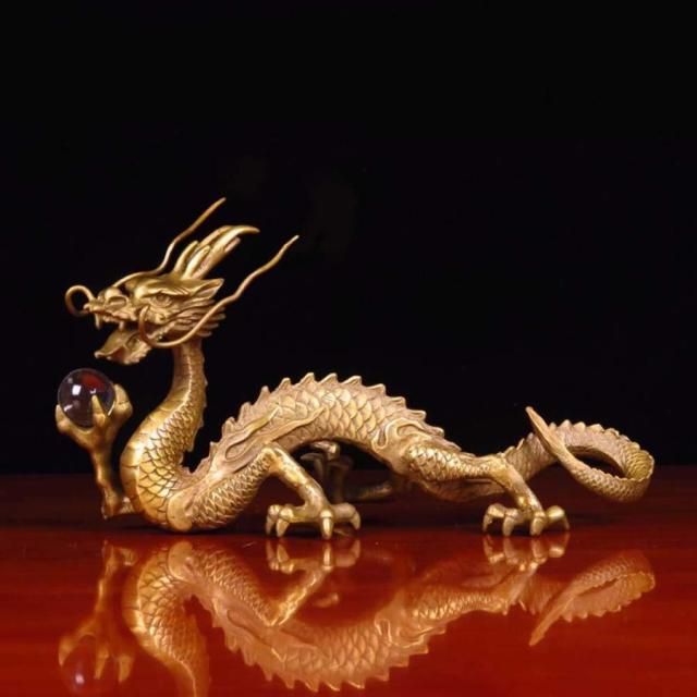 希少 日展作家 環水作 真龍 銅製 金属工芸 龍 置物 開運 Amazon.co.jp: 日展作家 環水作 真龍 銅製 金属工芸 龍 置物 開運