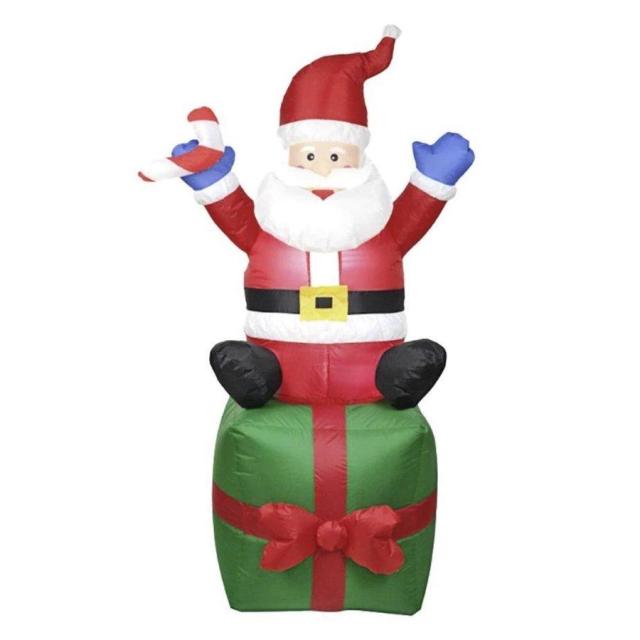 クリスマス サンタクロース ボックス 自動風船 180cm オーナメント 置物 風船 デコレーション クリスマスの装飾 誕生日 飾り付け 室内 室外 屋外 外 ベランダ_5