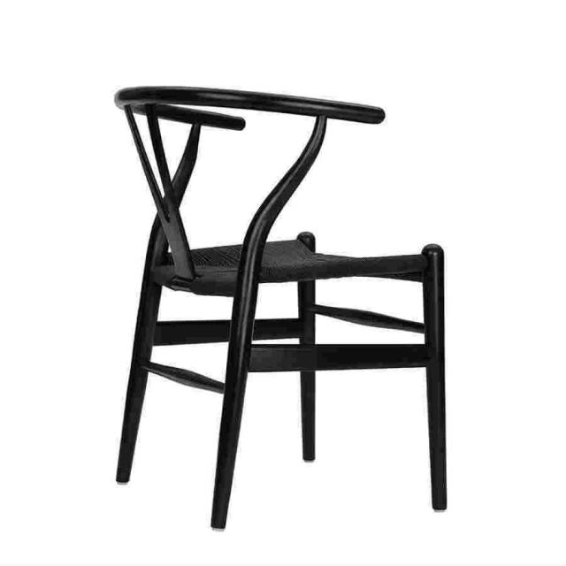 ソリッドウッドダイニング椅子カフェ編藤椅子家庭用木造パソコンチェア叉骨背もたれ (北米産アッシュ材 )_1