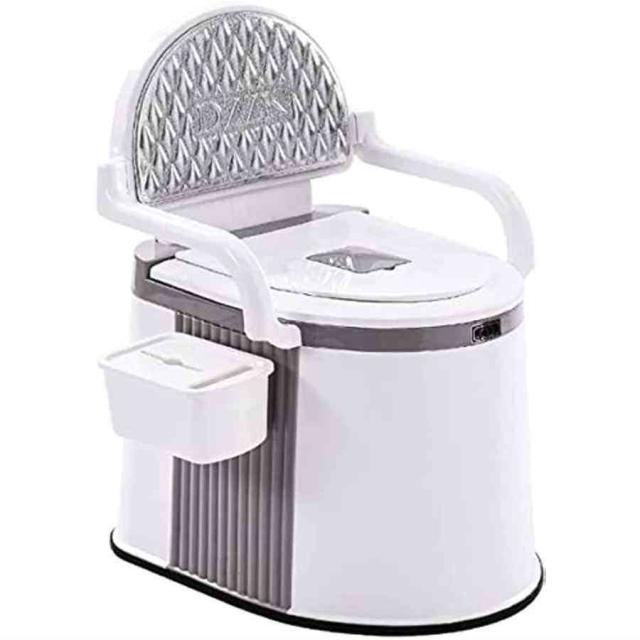 取り外し可能なベッドサイドの便器の椅子、滑り止めとアンチロールオーバーのエクストラワイドトイレチェア、高齢者の障害者のためのモバイルベッドサイドの便器