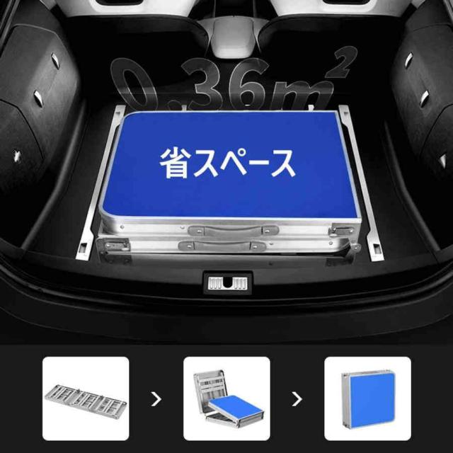 折りたたみテーブル 屋外アルミ合金ピクニックテーブル 頑丈 1.8Mキャンプテーブル 3段階高さ調整 持ち運び便利 組み立て不要 多機能 作業テーブル ビーチ/裏庭/_3