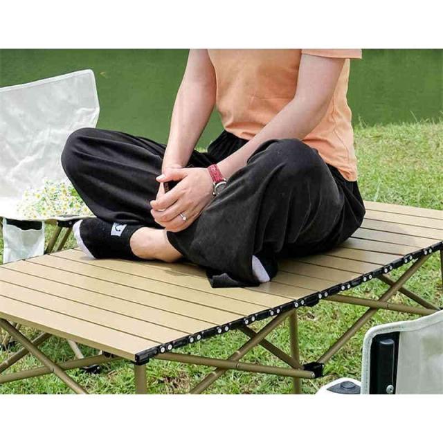 キャンプ折りたたみテーブルと椅子のセットアウトドアテーブル折りたたみ キャンプテーブル キャンプ テーブル携帯便利 テーブルピクニックビーチボートバーベキ_3