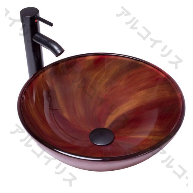 洗面台 個性的なアート鉢 洗面器シンク ブルー 受け皿 セット 水道 高級 ホテル洗面台 おしゃれ ホース 洗面ボウル 和風 洋風 洗面ボール 手洗い器の通販は