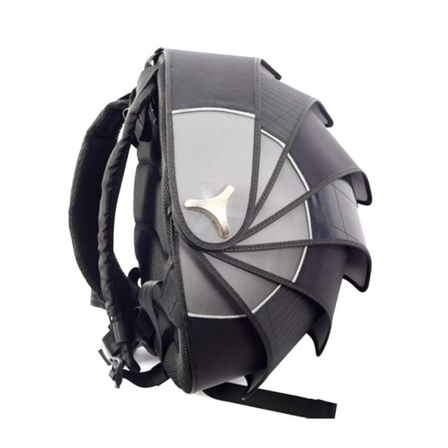 バイク用 登山 旅行 ツーリング 防水バッグ リュックサック ヘルメットバッグ パンゴリンデザイン オリジナル (黒 Ｌ)_1
