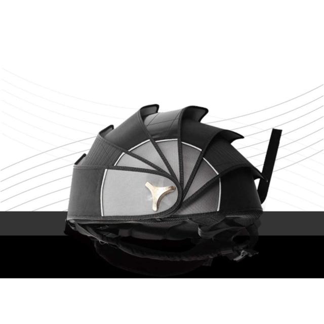 バイク用 登山 旅行 ツーリング 防水バッグ リュックサック ヘルメットバッグ パンゴリンデザイン オリジナル (黒 Ｌ)_6