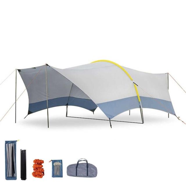 タープ 防水タープ キャンプ タープ テント 遮熱 タープテント アウトドア キャンプ ポータブル 天幕 シェード 防水 耐久 サンシェルター キャンプ アウトドア