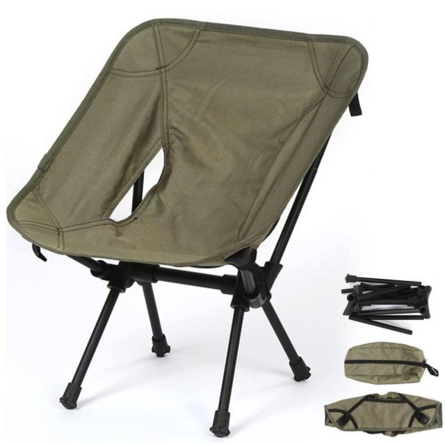 アウトドアチェア 折り畳み ハイバック より安定 コンパクト 【最大荷重100kg】 キャンプ椅子 軽量 収納袋付属 携帯便利 ハイキング お釣り 登山 BBQ キャンプ