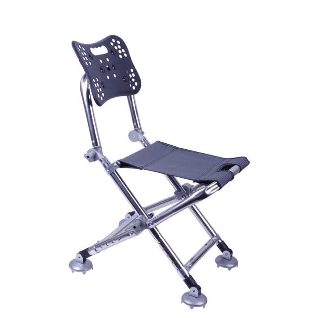 キャンプチェア 調節可能なバックレッグと上昇可能な脚の釣り椅子の斜面の岩の干しのキャンプのスツールシートを保持する300ポンド 芝生の椅子 (Size : Aluminum