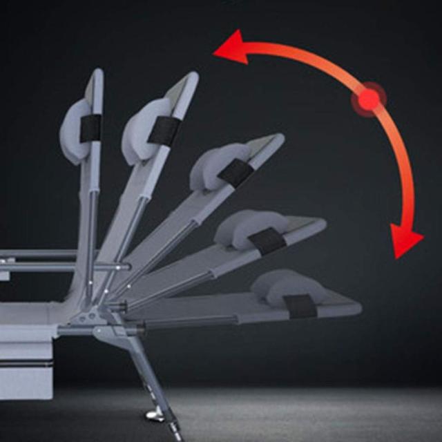 フィッシングチェア 椅子釣り屋外の椅子ポータブル釣りチェアマルチアングルリクライニングディレクターチェア折りたたみ (Color : Gray Size : 44.5*7.*61.5cm