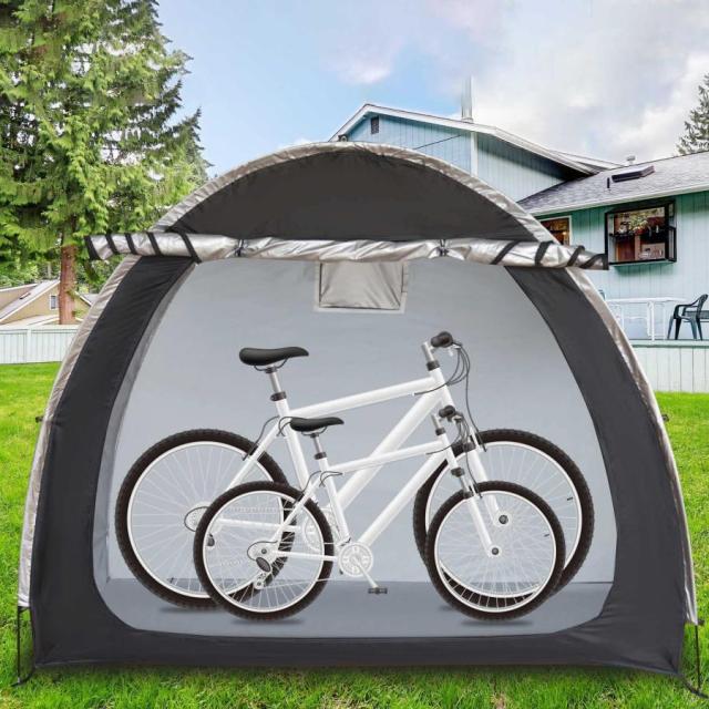 自転車テント バイクガレージ カバー 収納 1-2台用 自転車置き場屋外自転車テント 屋外簡易ガレージ UVカット?遮熱?耐水 耐水加工 設置簡単 折りやすい 携帯便利
