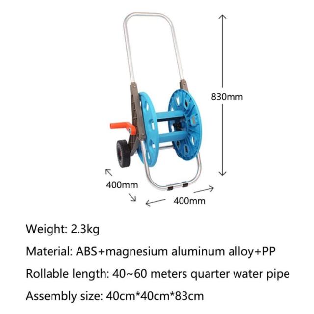 庭、芝生、農場、パティオ用の2つの車輪とハンドルポータブル
