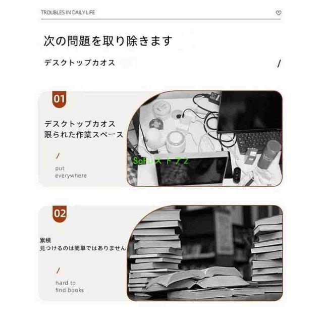 デスク上収納ラック 机上本棚 パンチングボード 有孔ボード 棚 卓上置棚台 机上ラック 2段収納 半密閉ネット 上置き棚 ストレージ本棚 雑品収納ラック 大容量 組