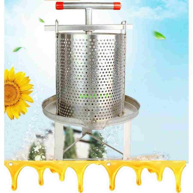 蜜を絞り器 蜂蜜分離器 手動 ステンレス蜂蜂蜜抽出ハニカム 蜂蜜押さえ ドラム養蜂農場 養蜂器具 圧縮製蝋器_5