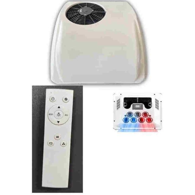 12V DC エアコン、冷暖房機能付きルーフ エアコンは、トラック、RV、バス、掘削機、キャンピングカー、農業用車両に適用できます。 12vの通販は