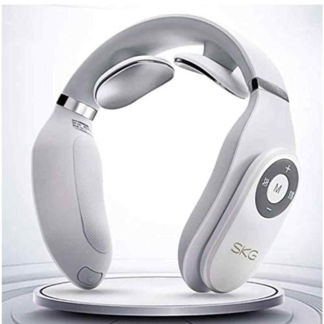 首 マッサージ器 SKG首マッサージ器 ネックマッサージ 首 健康グッズ 健康器具 男性 女性 ギフト プレゼント コードレス 機器 軽量 肩 EMS コードレス