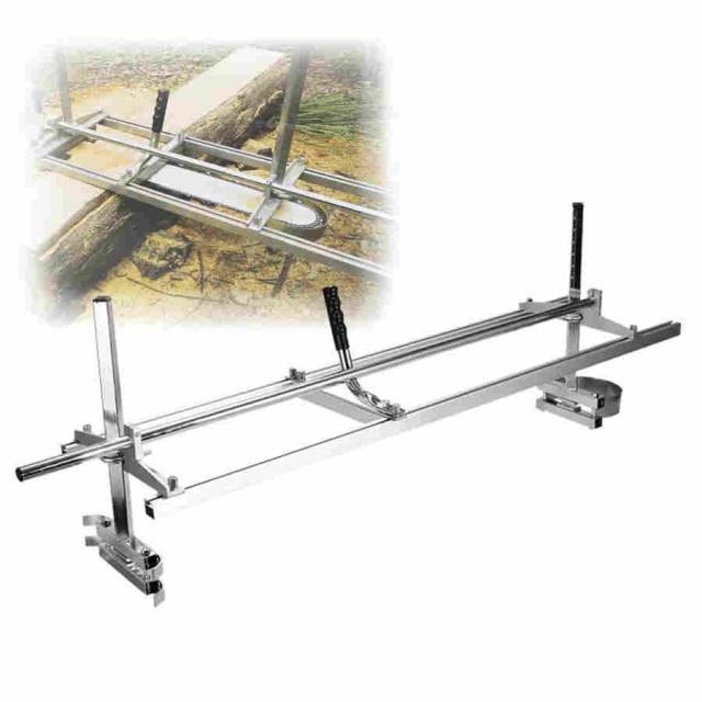 ポータブル 移動製材機 アルミニウム材質 サイズ60cm 90cm 120cm材切断 まで チェーンソー 補助ツール プランニング材木の切削 木工ツール-120cm