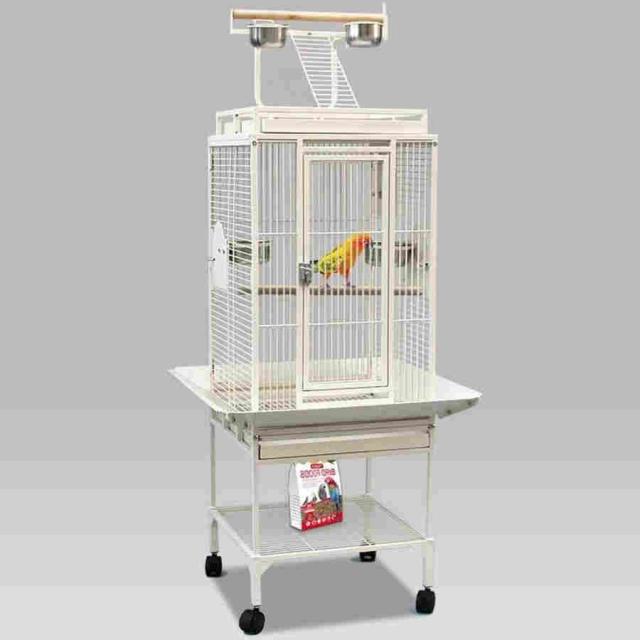 鳥籠 鳥かご イージーホーム、屋外の鳥かご、ヴィラガーデンの装飾鳥籠 バードゲージ 小動物の家 巣箱大ローリングメタルバードケージオウムインコオカメインコ_7