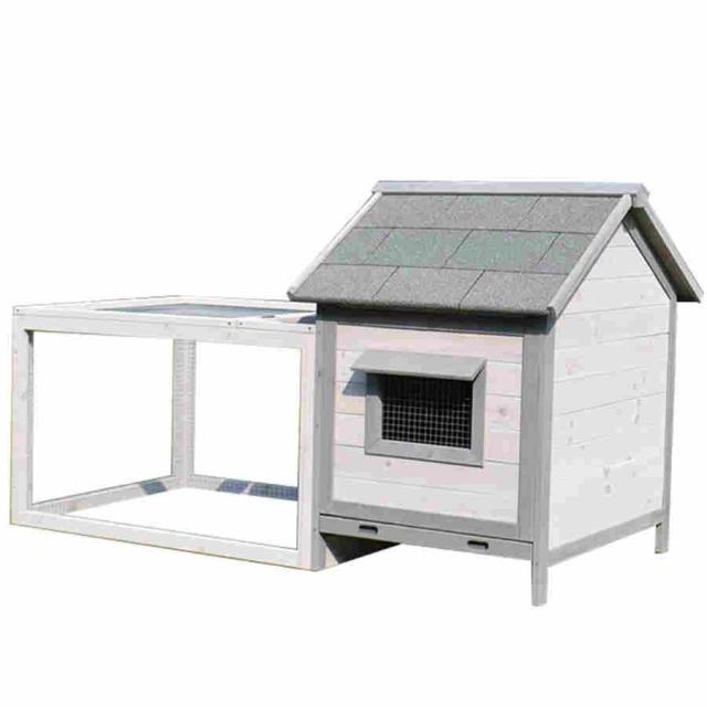鶏小屋 鶏用ケージ 家禽用ケージ 鶏舎 木製マルチレベルヘンハウス ネスティングボックス付きの洗える耐候性家禽ケージ ラン 亜鉛メッキ金網 取り外し可能な底