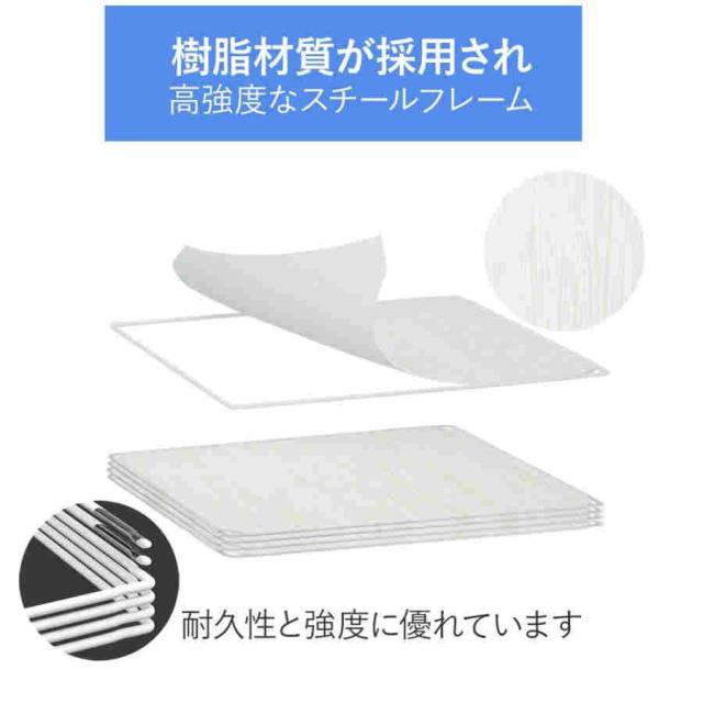 ワードローブ 改良型 組み立て式 クローゼット 【終身交換承り】 環境保護樹脂 鉄筋の骨組 耐久性 耐荷重 大容量 衣類収納 木目調 (1)_2