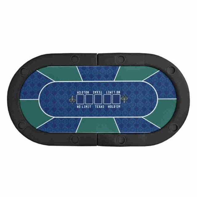 ポーカーテーブルトップポーカーテーブルクロス181x92x4cmテキサスポーカーテーブルトップ折りたたみ式カジノテーブルトップ、2つの折りたたみ式