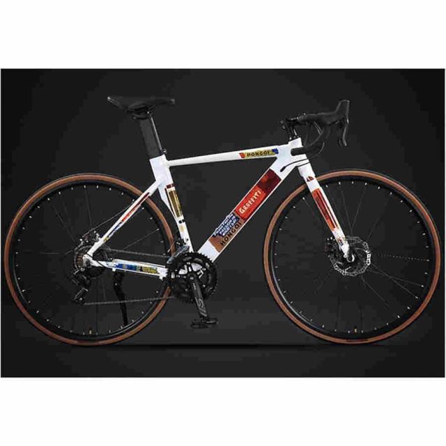 スポーツバイクスポーツ 自転車 700C×28C エアロロードバイク初心者 適応身長160cm デュアルコントロールレバー 内部配線アルミフレーム通勤 街乗り_1