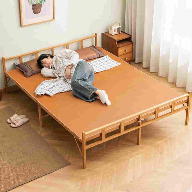 Amazon｜【組立不要】折りたたみベッド 竹庭 ベッドフレーム