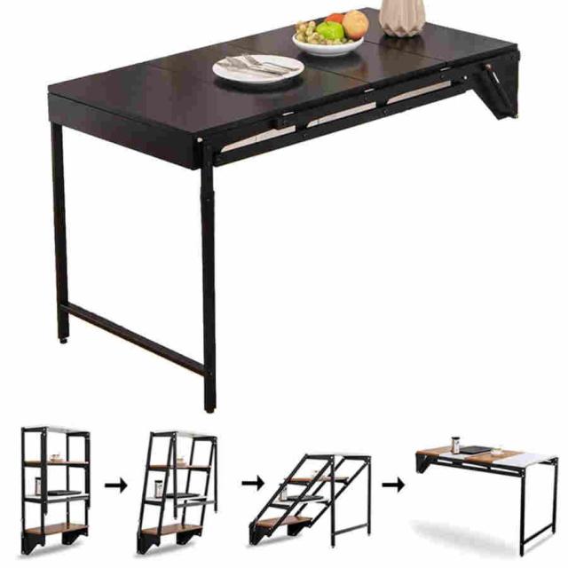 多機能テーブル 本棚，物置台機能もある 壁掛けテーブル 省スペース 設置簡単 家庭用 オフィス用 おしゃれ 多色 G