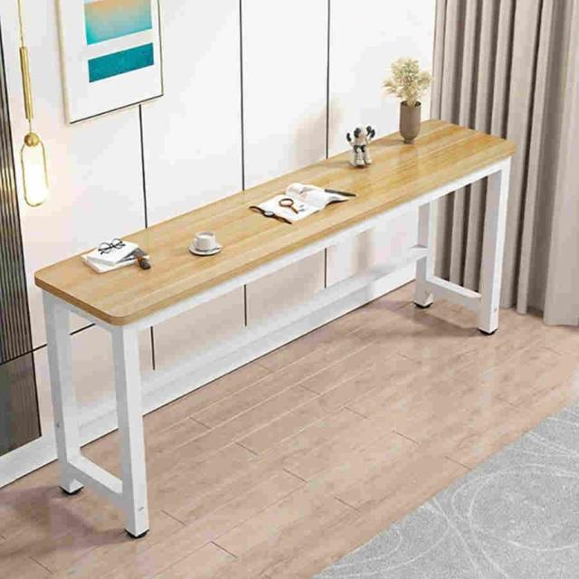 カウンターテーブル ハイテーブル バーカウンター テーブル 高さ75cm 木製 おしゃれ 細長いテーブル コンパクト 省スペース スチール脚 pcデスク パソコンデスク