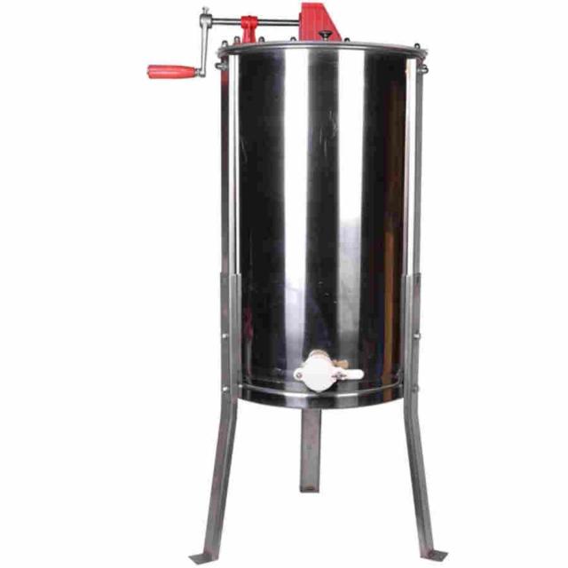 遠心分離機 はちみつ 蜂蜜分離器 手動 蜂蜜 養蜂機械 蜂蜜抽出機 養蜂用 器具 ステンレス製 濾過器 蜜こし器 (2フレーム)