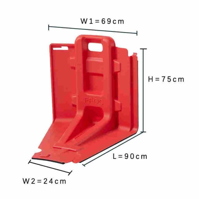 樹脂製止水パネル W69*L90*H75 取り外し可能な 防災用品 止水板 水害対策 樹脂製止水板 ABS複合材料 再利用可能 雨漏り 吸水シート 小型軽量タイプ 防