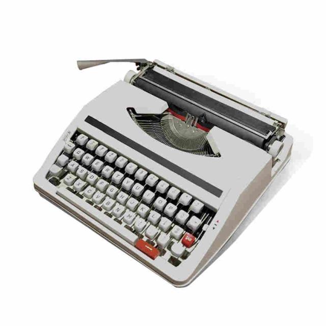 機械タイプライター昔ながらの手動タイプライター、ポータブルで使いやすい-赤黒リボンセット30 * 30 * 10CM