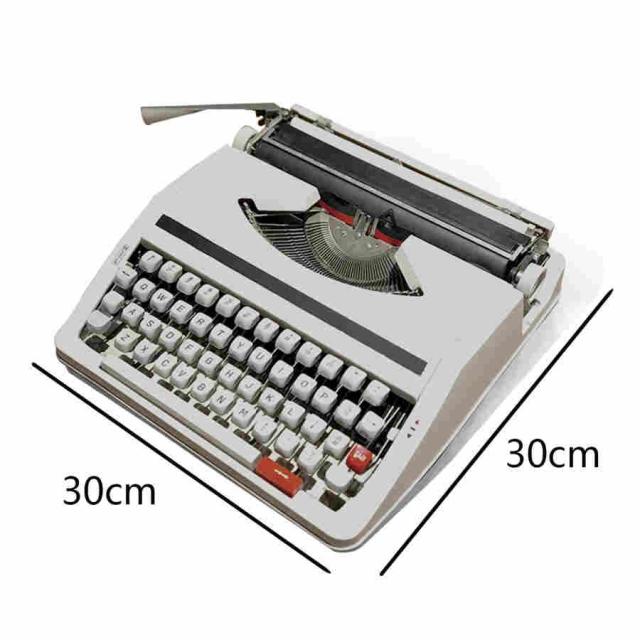 機械タイプライター昔ながらの手動タイプライター、ポータブルで使いやすい-赤黒リボンセット30 * 30 * 10CM