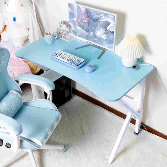 ゲーミングデスク パソコンデスク K字脚 幅120CM PCデスク ゲーミング ゲーム用デスク 机 炭素繊維天板 テーブル ピンク かわいい ゲームテーブル ワークデスク