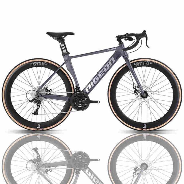 ロードバイク700C*28C 自転車 軽量アルミ製 内部配線 ドロップハンドル 前後ディスクブレーキ 身長165-195cmcmに適しています 通勤 通学の通販は