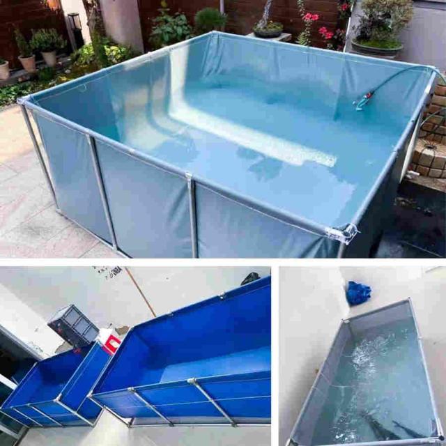 アップグレード 大型水槽 立体養魚池 水槽 ホワイトスタンド付き スプライスしやすい、 水を貯めやすい 安全性 魚のいる池 海産物養殖