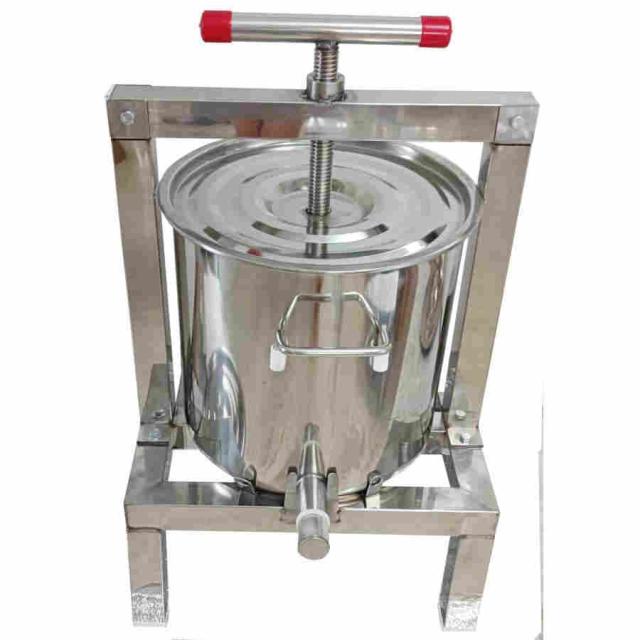 養蜂器具 蜂蜜分離器 蜂蜜絞り器 蜜を絞り器 蜂蜜圧搾機 みしん 15L 大容量 はちみつ ジューサー 手動 圧搾機 絞り器 手動 脱水機 みつろう/ミツロウ ワックス/