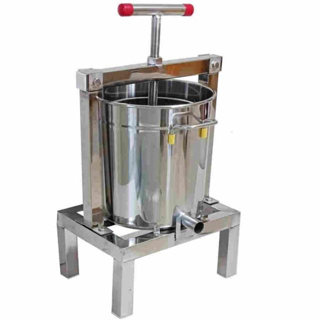 養蜂器具 蜂蜜分離器 蜂蜜絞り器 蜜を絞り器 蜂蜜圧搾機 みしん 15L 大容量 はちみつ ジューサー 手動 圧搾機 絞り器 手動 脱水機 みつろう/ミツロウ ワックス/