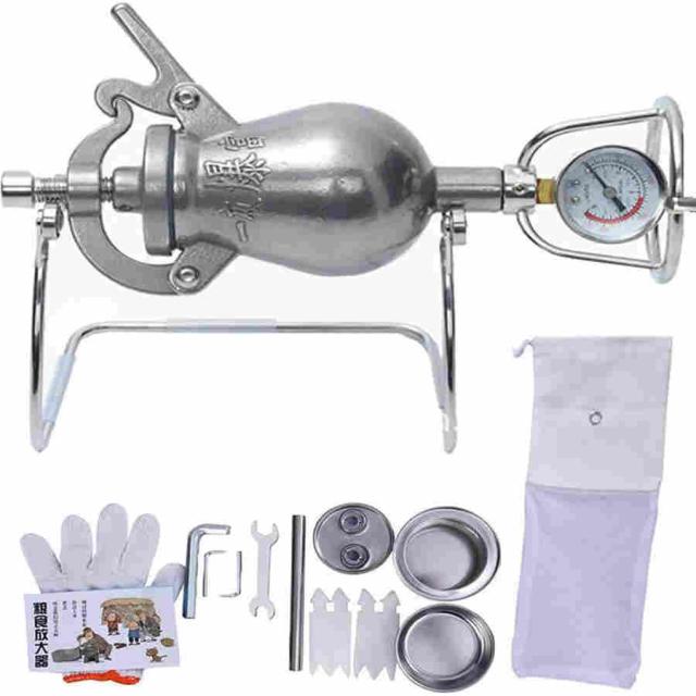 230mlハンドポップコーンマシン、レトロポップコーンマシン、高圧ポップコーンメーカー、ステンレス鋼ミニハンドキャノンフードアンプ、手回しパフライスコーンの通販は 10,600円