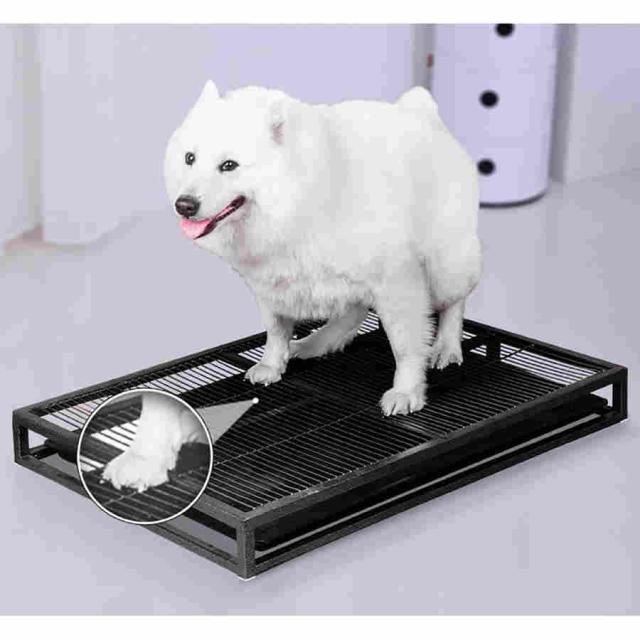 猫 トイレ、大型犬 ゲージ、ペット トイレ、ペットトイレ、犬のトイレトレー、ステンレス製犬用トイレ、大型犬用トイレトレイ、足を乾いた状態に保ち、床を保護