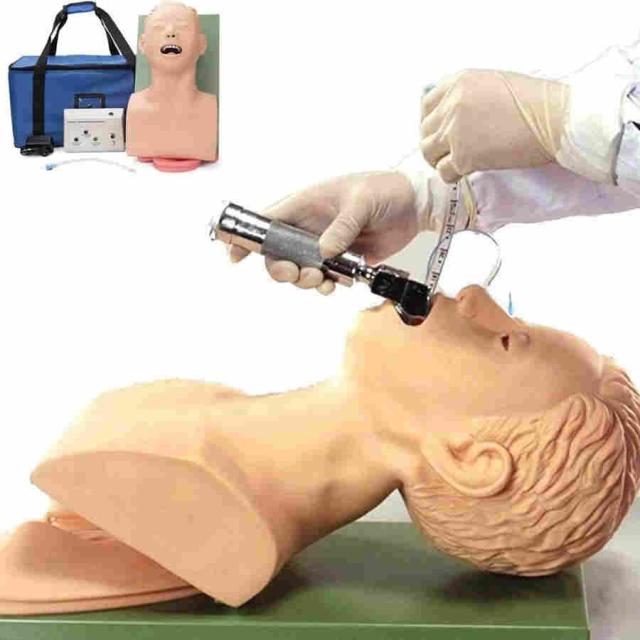 人間の気管挿管トレーニング教育モデル成人経口鼻挿管ダミートレーニングシミュレータ管理トレーナー