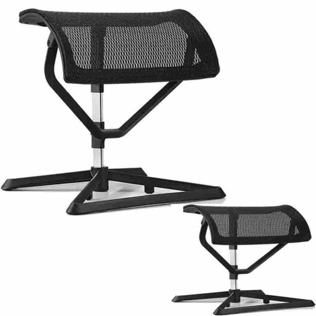 2PCS折りたたみオットマンフットレストスツール、昼休みのオフィスオットマン、折りたたみ式の通気性メッシュを備えた調整可能なオッ2トマン グレーの通販は
