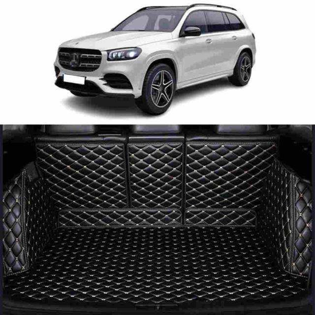 カスタム 車の トランクマット メルセデスベンツGLSクラスX167 2020 2021 に適用 専用設計車のトランクマット ラゲッジマット防水 XPE レザー ラゲッジマット カ