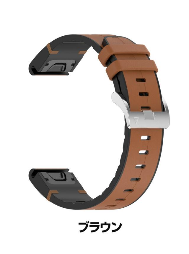 Garmin Fenix 8 43mm Fenix 7S Pro Fenix 7S epix Pro (Gen 2) 42mm 交換 バンド シリコン&PUレザー素材 おしゃれ 腕時計ベルト スポーツ ベルト 交換用 ベルト 替えベルト 綺麗な マルチカラー 簡単装着 人気 おすすめ ガーミン 腕時計バンド 交換ベルト 腕時計用ベルト・バンド