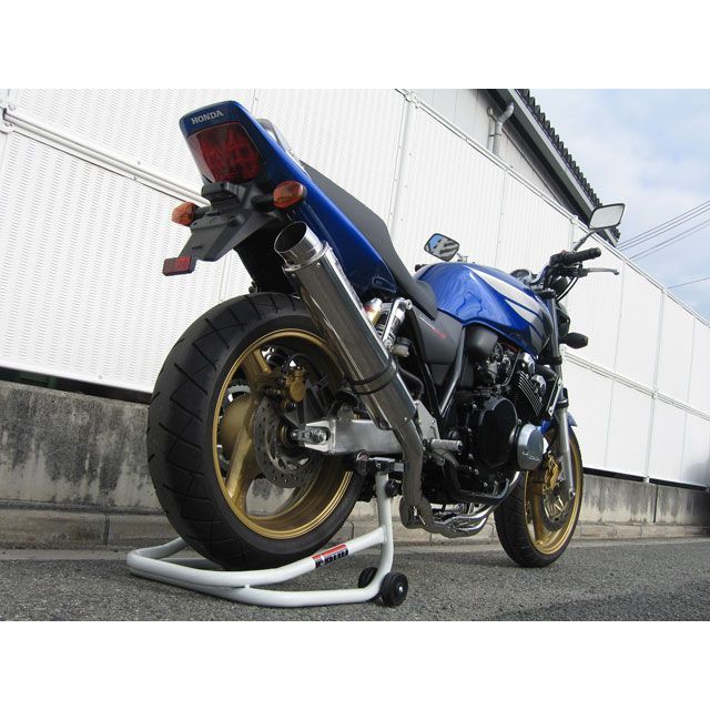 ダブルアールズ CB400SF/SB/SPEC III/II/VTEC ラウンドタイプ フルエキゾースト ステンレスサイレンサー WR’S_2