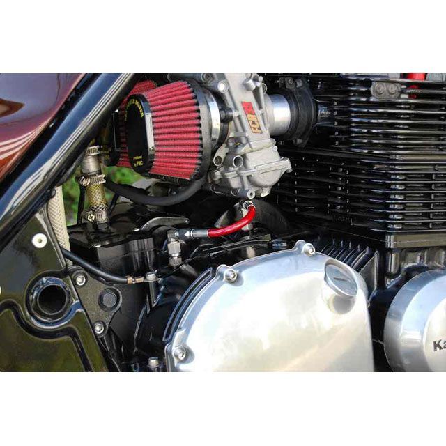 バグース ZEPHYR1100 クランクケースオイルラインキット レッド ZEPHYR1100 Bagus_2